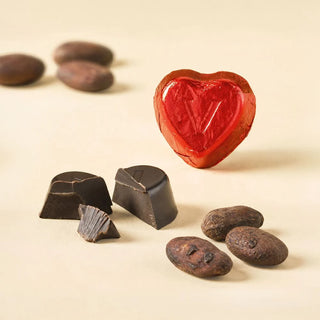 Cioccolato Venchi - Cuore Rosso Valentines di Cioccolato Extra Fondente Senza Glutine