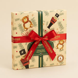 Cioccolato Papa - Scatola Degustativa Dragées Assortiti con Mandorla Tostata al Cioccolato al Latte Senza Glutine - 280g