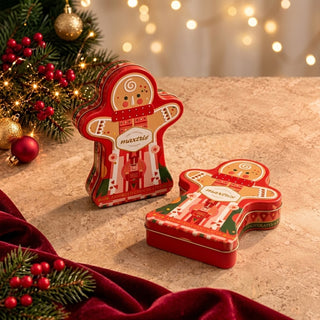 Cioccolato Maxtris - Omino Pan Di Zenzero in latta con Cioccolatini Assortiti - 96g