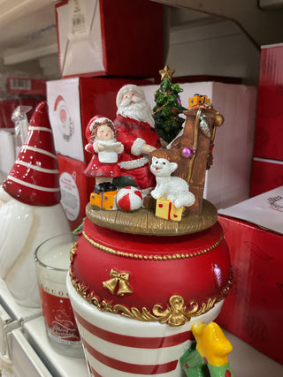Babbomatto Carillon con babbo Natale al piano