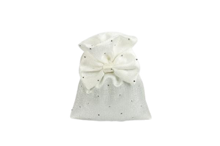 Baratti - Sacchetti Con Strass e Fiocco Bianchi - 10x12cm