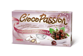 Confetti Crispo CiocoPassion - Confetti di Cioccolato al latte ripieni di crema Amarena - 1Kg