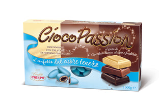 Crispo CiocoPassion - Confetti Celesti Con Tre Strati di Finissimo Cioccolato - 1Kg