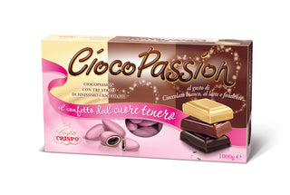 Crispo CiocoPassion - Confetti Rosa Con Tre Strati di Finissimo Cioccolato - 1Kg