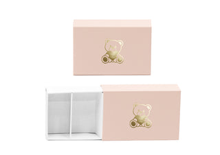 Spacco - Scatola Rettangolare Rosa con Orsetto - 9,5x6,2x3 (Confezione da 20pz)
