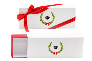 Spacco - Scatola Rettangolare Laurea con Coccarda Alloro e Cappello - 16x6x3,2 (Confezione da 20pz)