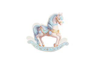 Spacco - Scatola Portaconfetti Cavallo a Dondolo Azzurro (Confezione da 20pz)