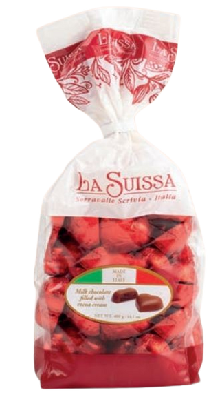 LaSuissa Cuori Rossi a Gianduia 400gr