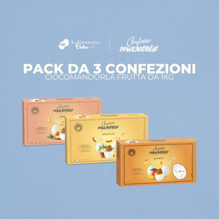 Ciocomandorla Maxtris Frutta - Kit 3 Pack Gusti Tropicali