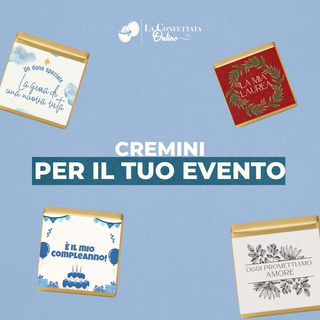 Cremino Personalizzato Per il Tuo Evento! 2.3x1.5cm (MINIMO 30PZ)