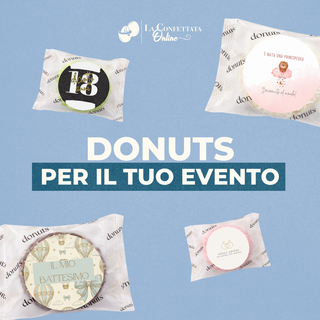 Donuts Incartate Personalizzati Per il tuo Evento! (MINIMO 18PZ)