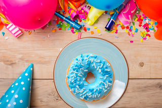 Pasticceria Maxtris - Donuts Celeste Gusto Vaniglia Senza Glutine Incartate Singolarmente - 6pz