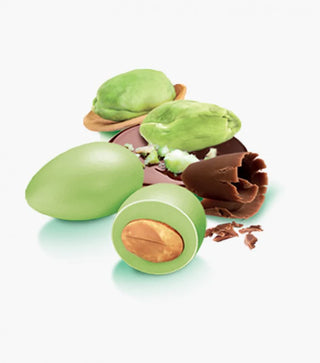 Papa Dragee Almond White Chocolate with Pistachio and Dark Chocolate 100gr 