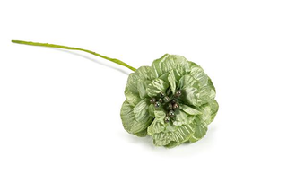 Baratti Fiore Petalo con Pistilli Verde Salvia 4cm 36pz