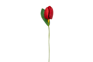 Baratti - Fiore Tulipano Con Foglia 2.5x3cm 36pz (SCEGLI IL COLORE)