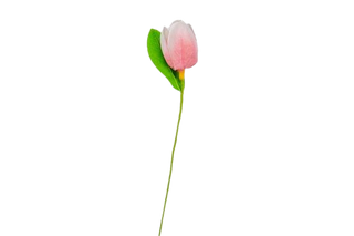 Baratti - Fiore Tulipano Con Foglia 2.5x3cm 36pz (SCEGLI IL COLORE)