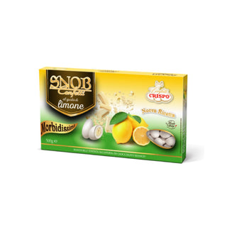Crispo Snob - Confetti alla Mandorla Ricoperto di Cioccolato bianco al gusto Limone Bianchi - 500g
