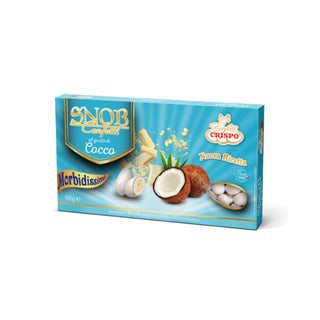 Crispo Snob - Confetti alla Mandorla Ricoperto di Cioccolato bianco al gusto Cocco Bianchi - 500g
