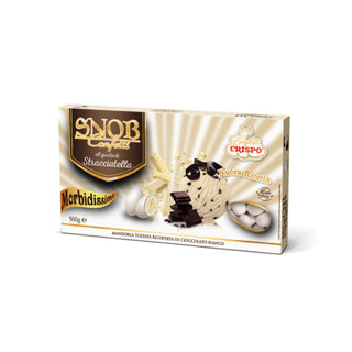 Crispo Snob - Confetti alla Mandorla Ricoperto di Cioccolato bianco Gusto Stracciatella - 500g