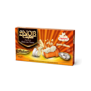 Crispo Snob - Confetti alla Mandorla Ricoperto di Cioccolato bianco Gusto Babà Con Panna - 500g (Copia)