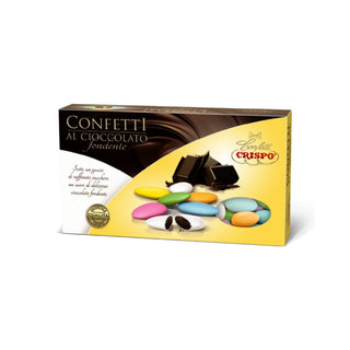 Crispo - Confetti al Cioccolato Fondente Colorati Economici - 1Kg
