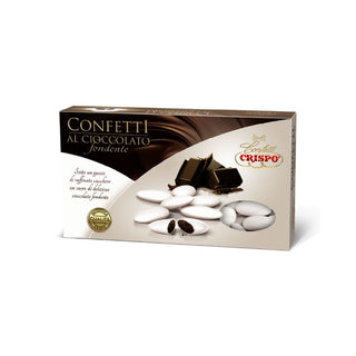 Crispo - Confetti al Cioccolato Fondente Bianchi Economici - 1Kg