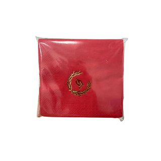 Tovaglioli Laurea 2 veli 25x25 cm Personalizzati con coccarda in oro 20pz