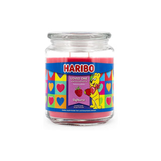 Haribo Bougie Parfumée Fraise Bonheur Fraise 85gr