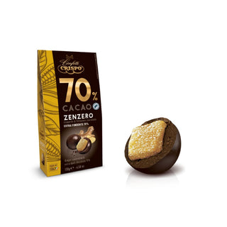 Crispo - Zenzero Ricoperto Cacao 70% - 130g