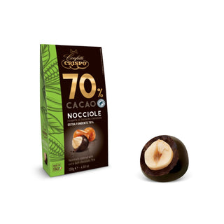 Crispo - Frutta Candita - Nocciole ricoperte Cacao 70% - 130g