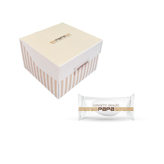 Papa - Dragee CioccoRicotta e Pera Bianco incartato singolarmente - 500g