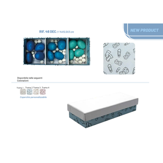 Dieffe - Scatola Degustativa Linea Decor Rif.46 DEC 14x5,5x3cm (SCEGLI LA TRAMA)