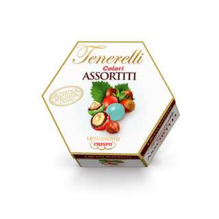 Confetti Crispo Lieto Evento - Tenerelli Nocciola al Cioccolato incartati Assortiti - 500g