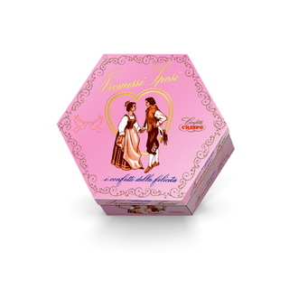 Crispo Lieto Evento - Promessi Sposi Mandorla Classica incartati Rosa - 500g