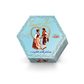 Crispo Lieto Evento - Promessi Sposi Mandorla Classica incartati Celesti - 500g