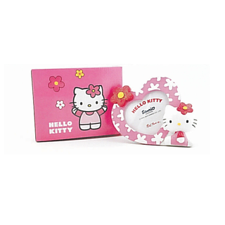 SALDI Hello Kitty Portafoto Resina a forma di cuore con Astuccio - 10x8