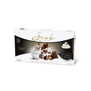 Crispo Snob - Confetti alla Mandorla Ricoperto di Cioccolato al Latte Nero - 500g