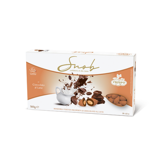 Crispo Snob - Confetti alla Mandorla Ricoperto di Cioccolato al Latte Mocha - 500g