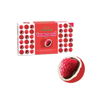 Maxtris -  Dragees Lamponì Rossi Ricoperto di Cioccolato Bianco e Fondente - 500g