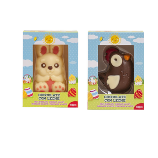 Coniglio e Gallina Pasquali al Cioccolato al Latte - 55g (ASSORTITI)