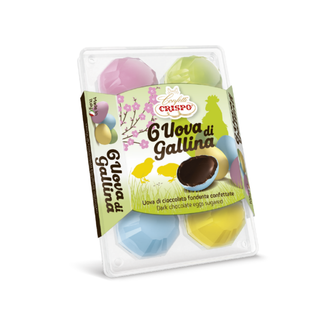 Crispo - 6 Uova di Gallina Confettate - 210g