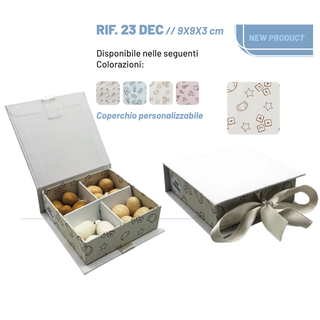 Dieffe - Scatola Degustativa Linea Decor Rif.23 DEC 9x9x3 (SCEGLI LA TRAMA)