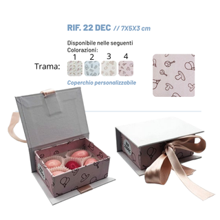 Dieffe - Scatola Degustativa Linea Decor Rif.22 DEC 7x5x3 (SCEGLI LA TRAMA)