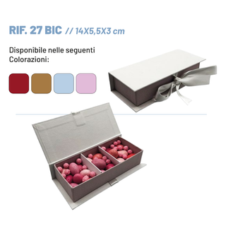 Dieffe - Scatola Degustativa a Libro Rif27 BIC Linea Bicolore 14x5,5x3 (SCEGLI IL COLORE)