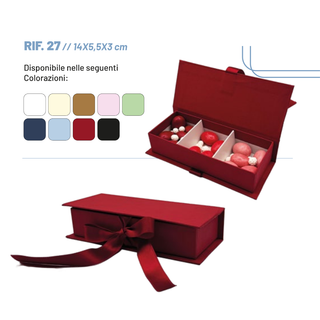 Dieffe - Scatola Degustativa Rettangolare Rif27 14x5,5x3 (SCEGLI IL COLORE)