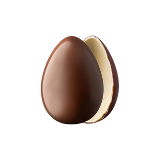 Mr.Sciocco - Uovo di Pasqua Cioccolato Bianco e a "Latte" 100% Vegetale Senza Latte, Senza Glutine, Senza Soia, Vegan Frindly - 300g