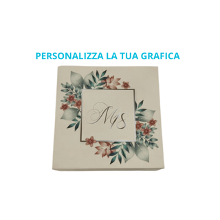 Scatola Degustativa Portaprofumi Personalizzabile con Profumo da 30ml e Confetti Tenerelli Bianchi - MINIMO 10PZ (LEGGI LA DESCRIZIONE)