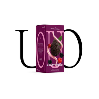 Fratelli Sicilia - Uovo Cremino Frutti Rossi Fondente Pralinato con Frutti Rossi - 400g