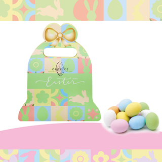 Orefice - Borsetta Campana Ovette Confettate di Cioccolato Ripiene Crema Alla Nocciola Assortite - 150g