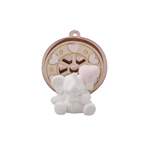 Magnete Elefantino Rosa da 12pz - 5cm